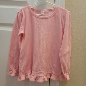 girls pink shirt size 6 (long sleeve)